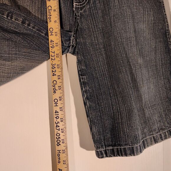 SouthPole vintage jean shorts boys 12 (27) in blue denim Y2K 90's baggy - Picture 5 of 8
